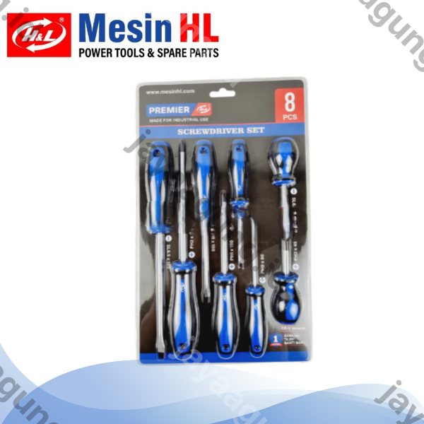 Gambar OBENG SET H&L 8PCS HHTS0006 ke-3