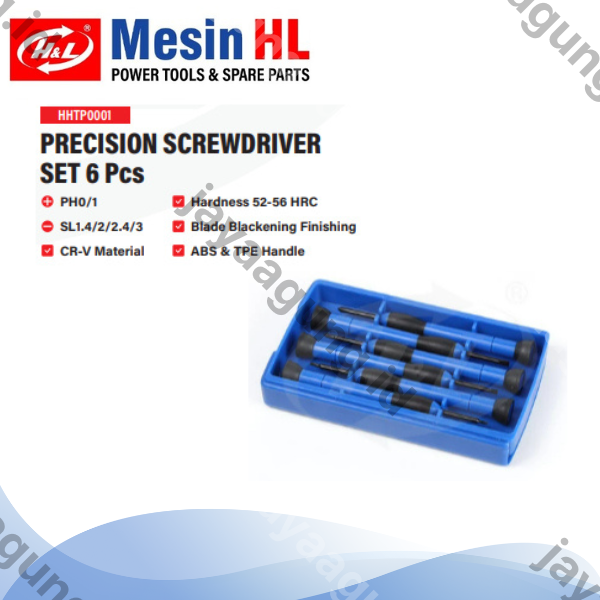 Gambar OBENG PRESISI SET H&L PREMIER 6PCS (HHTP0001) ke-2