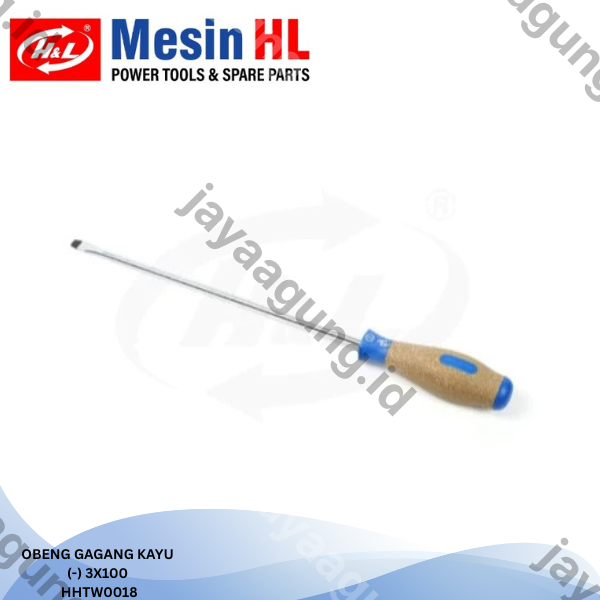 OBENG GAGANG KAYU H&L 3X100(-) HHTW0018