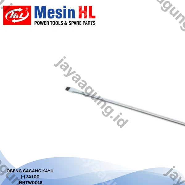 Gambar OBENG GAGANG KAYU H&L 3X100(-) HHTW0018 ke-3