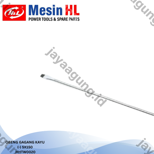 Gambar OBENG GAGANG KAYU H&L 5X150(-) HHTW0020 ke-4