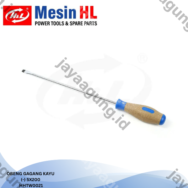 OBENG GAGANG KAYU H&L 5X200(-) HHTW0021