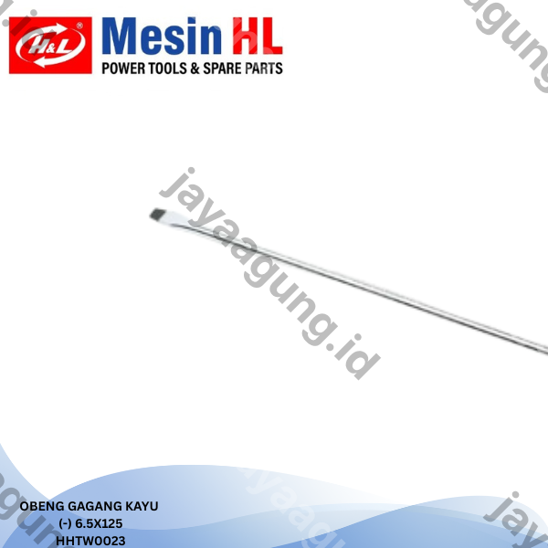 Gambar OBENG GAGANG KAYU H&L 6.5X125(-) HHTW0023 ke-3