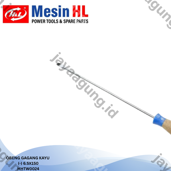 Gambar OBENG GAGANG KAYU H&L 6.5X150(-) HHTW0024 ke-3