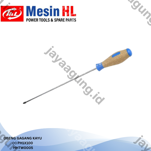 OBENG GAGANG KAYU H&L PH1X100(+) HHTW0005