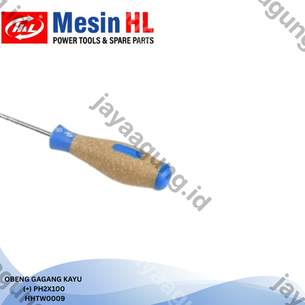 Gambar OBENG GAGANG KAYU H&L PH2X100(+) HHTW0009 ke-4