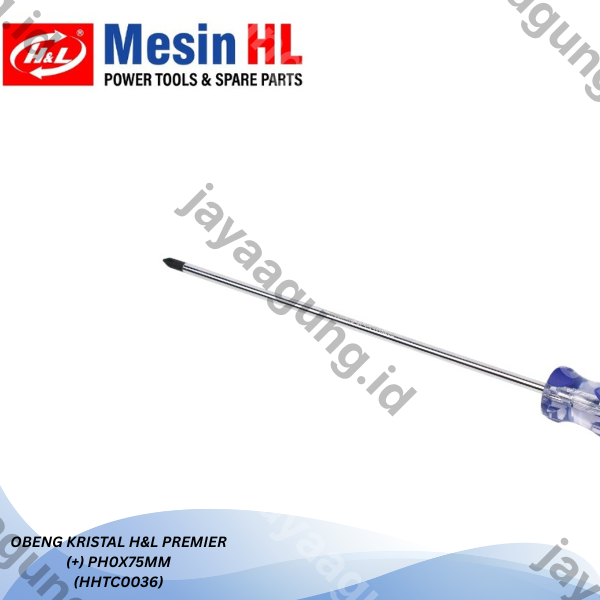 Gambar OBENG KRISTAL H&L PREMIER (+)PH0X75MM (HHTC0036) ke-3