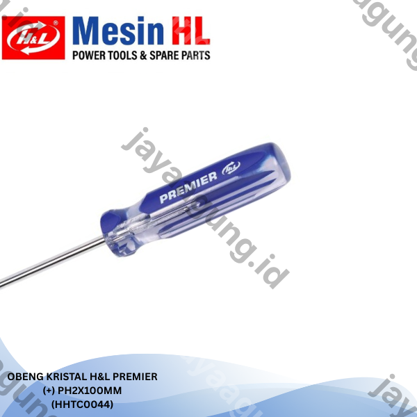 Gambar OBENG KRISTAL H&L PREMIER (+)PH2X100MM (HHTC0044) ke-4