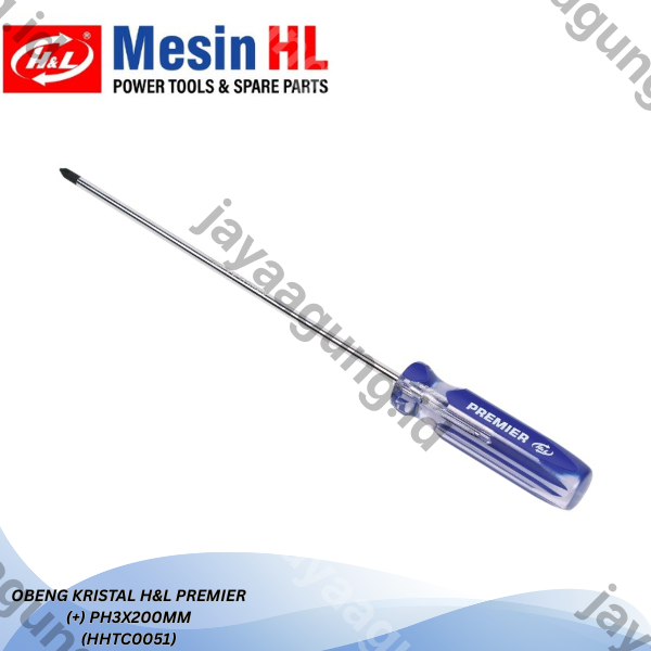 OBENG KRISTAL H&L PREMIER (+)PH3X200MM (HHTC0051)