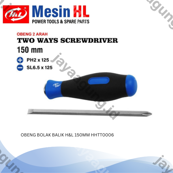 Gambar OBENG BOLAK BALIK H&L 150MM HHTT0006 ke-3