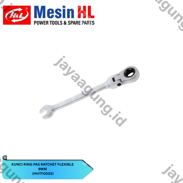 Gambar KUNCI RING PAS RATCHET FLEX H&L 09MM (HHTF0002) ke-2