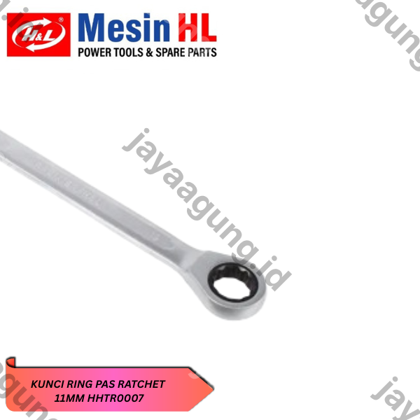 Gambar KUNCI RING PAS RATCHET H&L 11MM HHTR0007 ke-4