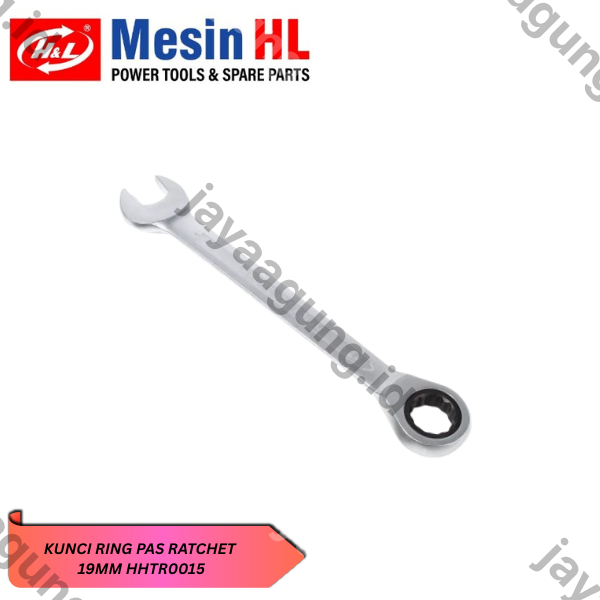 Gambar KUNCI RING PAS RATCHET H&L 19MM HHTR0015 ke-2