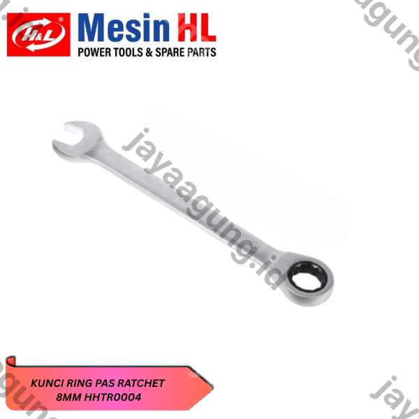 KUNCI RING PAS RATCHET H&L 08MM HHTR0004