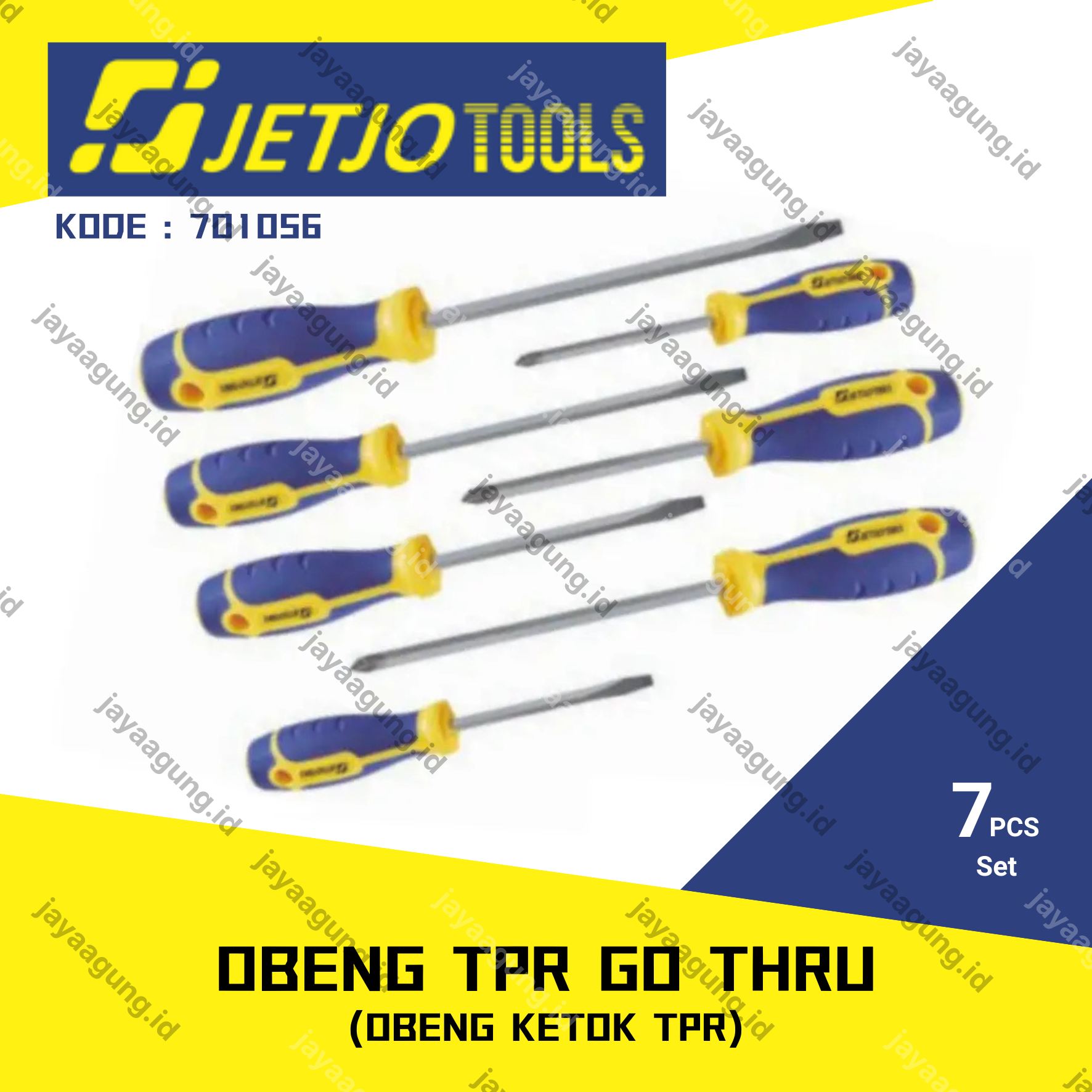 OBENG KETOK SET TPR JETJO 7PCS 701056