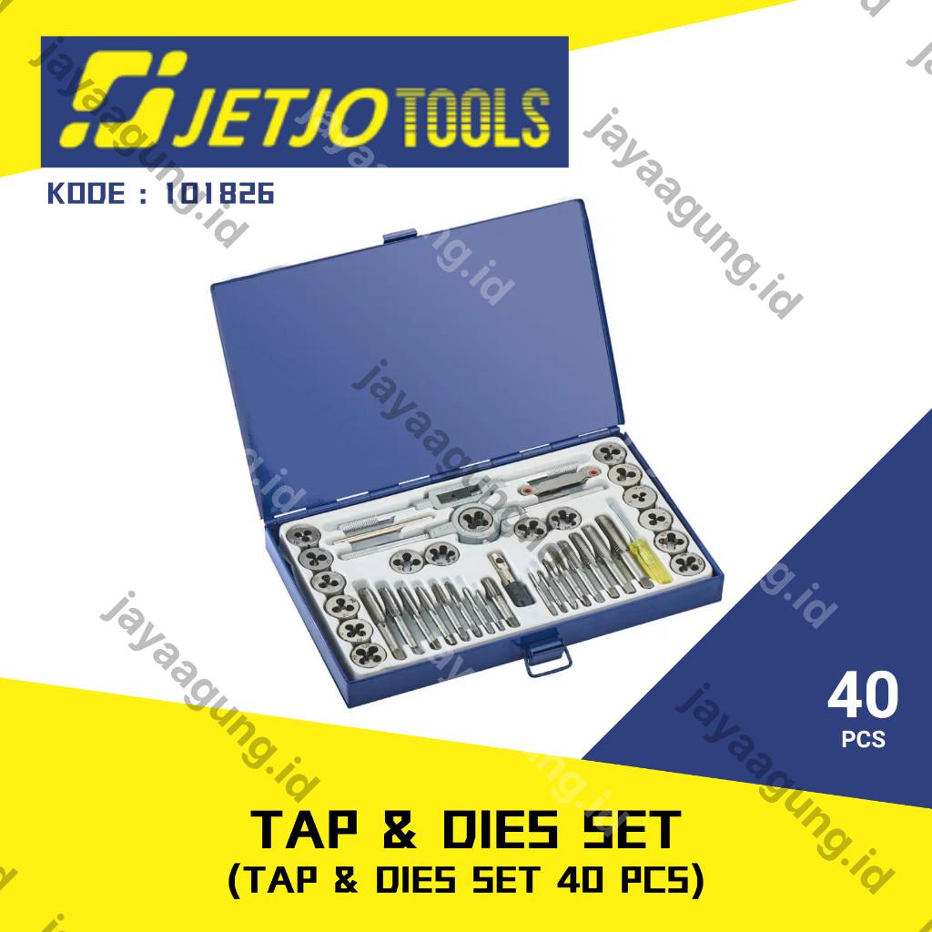 TAP & DIES SET JETJO 40PCS 101826
