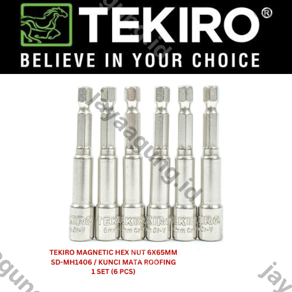 Gambar MAGNETIC HEX NUT TEKIRO 6X65MM SD-MH1406 ke-2