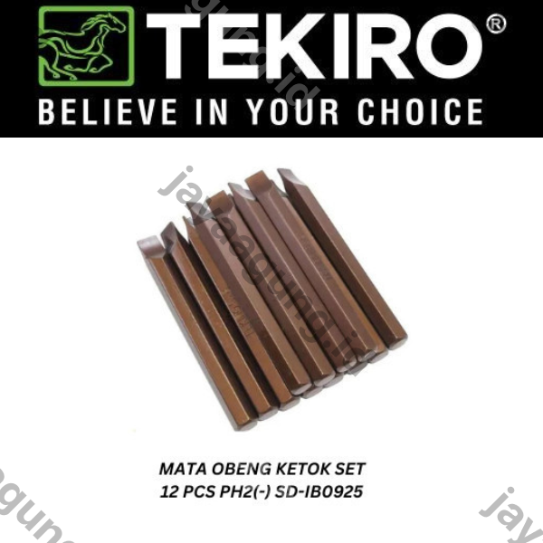 Gambar MATA OBENG KETOK TEKIRO (PH2-) 12PCS IB0925 ke-2