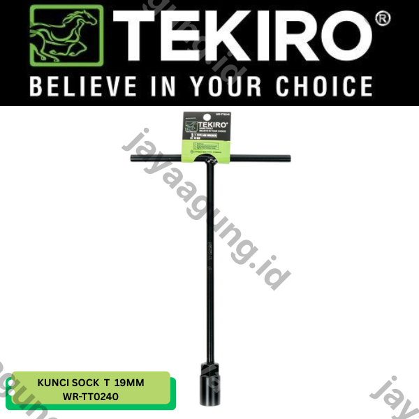 KUNCI SOCK T TEKIRO HITAM 19MM WR-TT0240