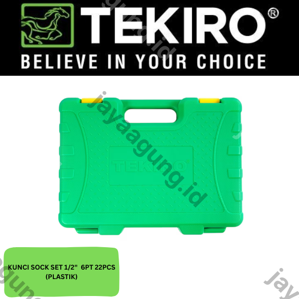 Gambar SOCK SET 1/2" TEKIRO 6PT 22PCS (PLASTIK) ke-4