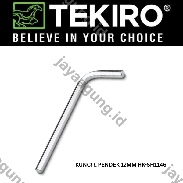 KUNCI L PENDEK TEKIRO 12MM HK-SH1146