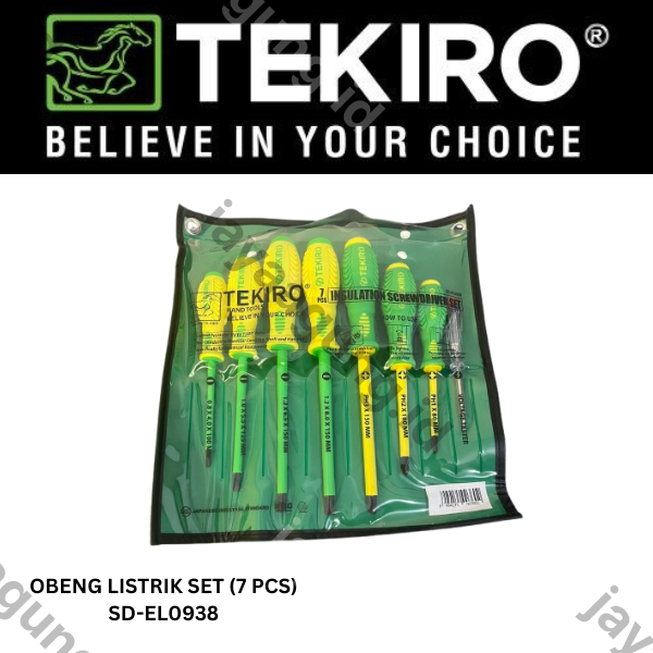 Gambar OBENG LISTRIK SET TEKIRO 7PCS SD-EL0938 ke-2