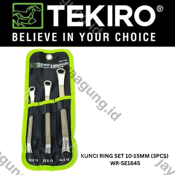 KUNCI RING SET TEKIRO 10-15MM (3PCS) WR-SE1645