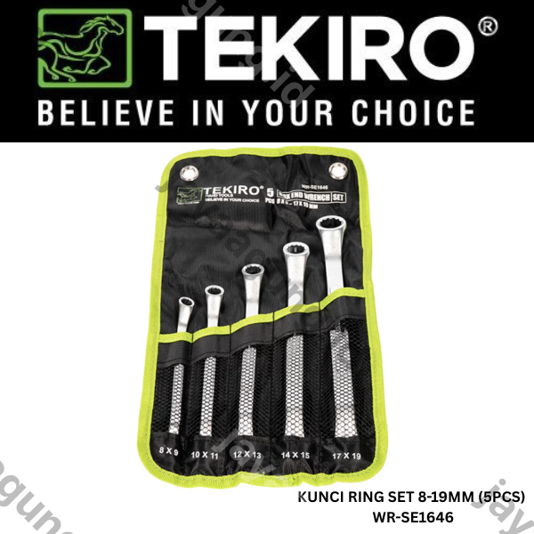KUNCI RING SET TEKIRO 8-19MM (5PCS) WR-SE1646