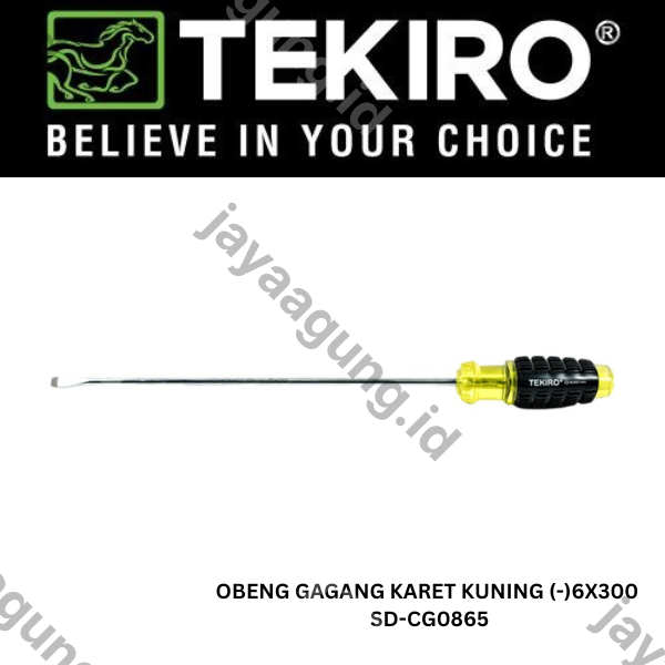 OBENG GAGANG KARET KUNING TEKIRO(-)6X300 SD-CG0865