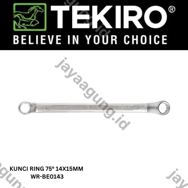 Gambar KUNCI RING 75° TEKIRO 14X15MM WR-BE0143 ke-2
