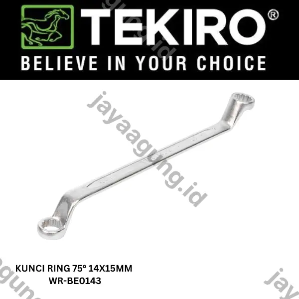 Gambar KUNCI RING 75° TEKIRO 14X15MM WR-BE0143 ke-3