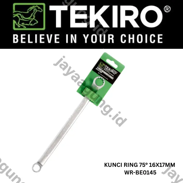 KUNCI RING 75° TEKIRO 16X17MM WR-BE0145