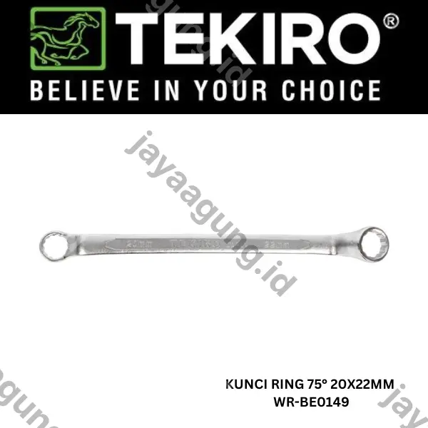 Gambar KUNCI RING 75° TEKIRO 20X22MM WR-BE0149 ke-2