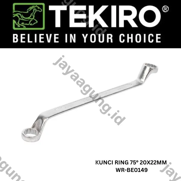 Gambar KUNCI RING 75° TEKIRO 20X22MM WR-BE0149 ke-3