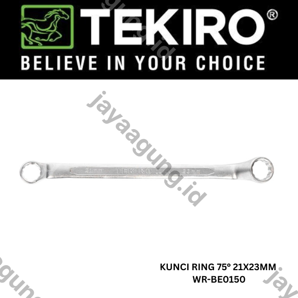 Gambar KUNCI RING 75° TEKIRO 21X23MM WR-BE0150 ke-2