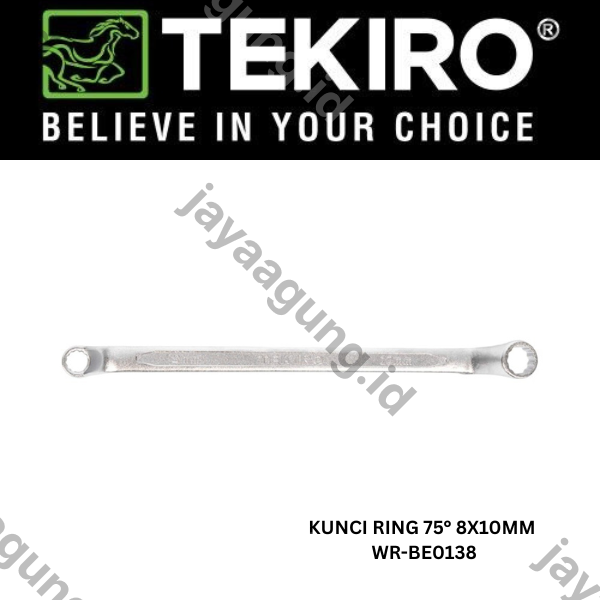 Gambar KUNCI RING 75° TEKIRO 8X10MM WR-BE0138 ke-2