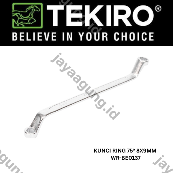 Gambar KUNCI RING 75° TEKIRO 8X9MM WR-BE0137 ke-3