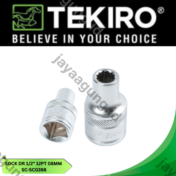 SOCK DR 1/2" TEKIRO 12PT 08MM SC-SC0398