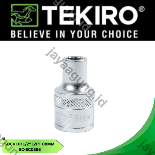 Gambar SOCK DR 1/2" TEKIRO 12PT 08MM SC-SC0398 ke-3
