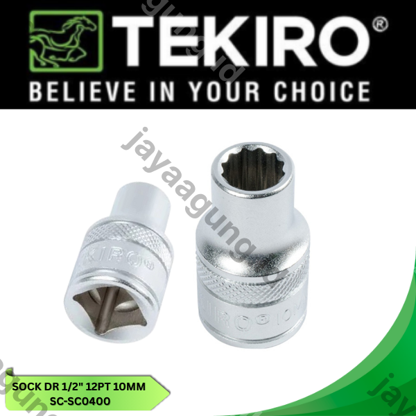SOCK DR 1/2" TEKIRO 12PT 10MM SC-SC0400