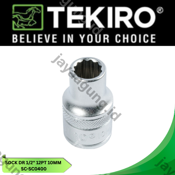 Gambar SOCK DR 1/2" TEKIRO 12PT 10MM SC-SC0400 ke-4