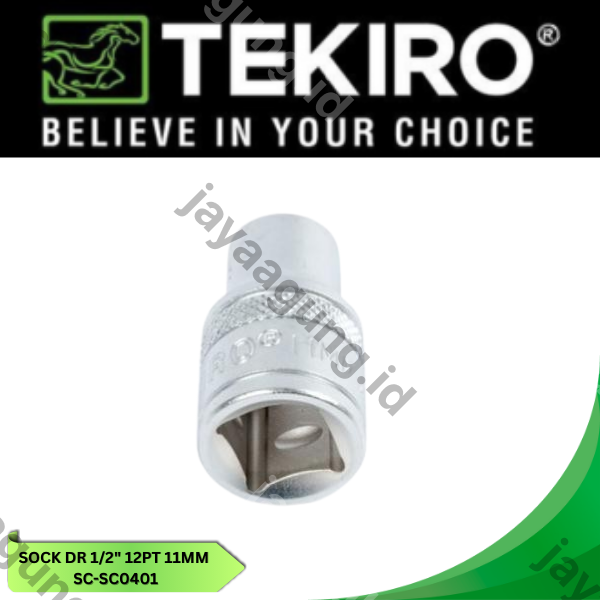 Gambar SOCK DR 1/2" TEKIRO 12PT 11MM SC-SC0401 ke-2