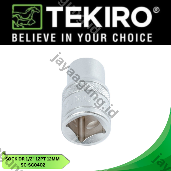 Gambar SOCK DR 1/2" TEKIRO 12PT 12MM SC-SC0402 ke-2
