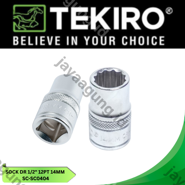 SOCK DR 1/2" TEKIRO 12PT 14MM SC-SC0404