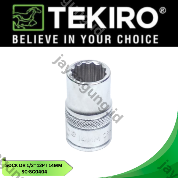 Gambar SOCK DR 1/2" TEKIRO 12PT 14MM SC-SC0404 ke-2