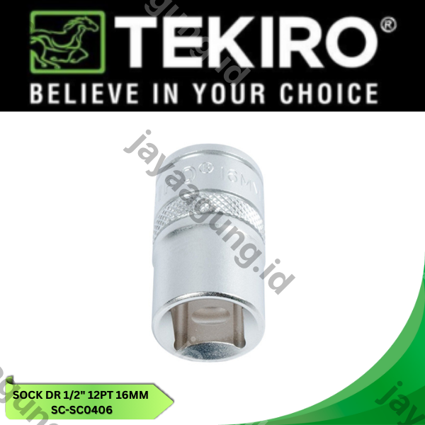 Gambar SOCK DR 1/2" TEKIRO 12PT 16MM SC-SC0406 ke-3