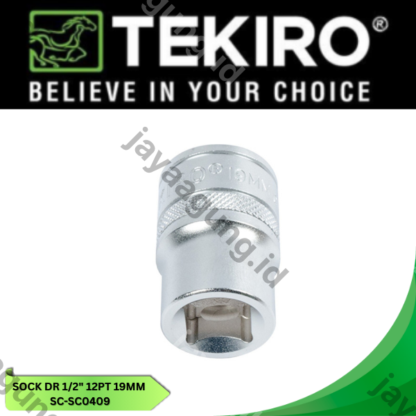 Gambar SOCK DR 1/2" TEKIRO 12PT 19MM SC-SC0409 ke-3