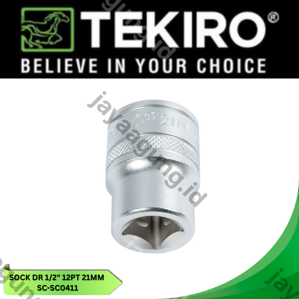 Gambar SOCK DR 1/2" TEKIRO 12PT 21MM SC-SC0411 ke-3