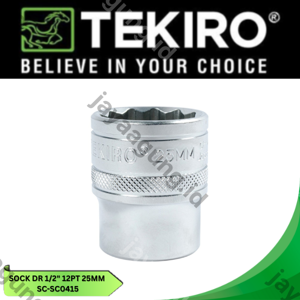Gambar SOCK DR 1/2" TEKIRO 12PT 25MM SC-SC0415 ke-3