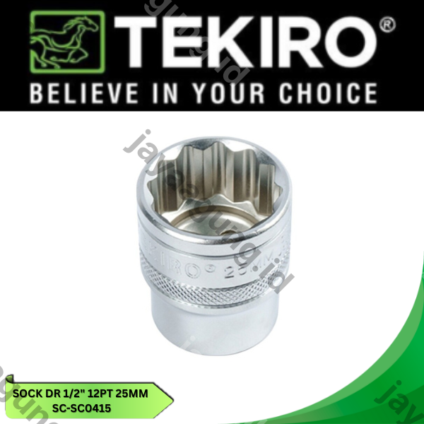 Gambar SOCK DR 1/2" TEKIRO 12PT 25MM SC-SC0415 ke-4